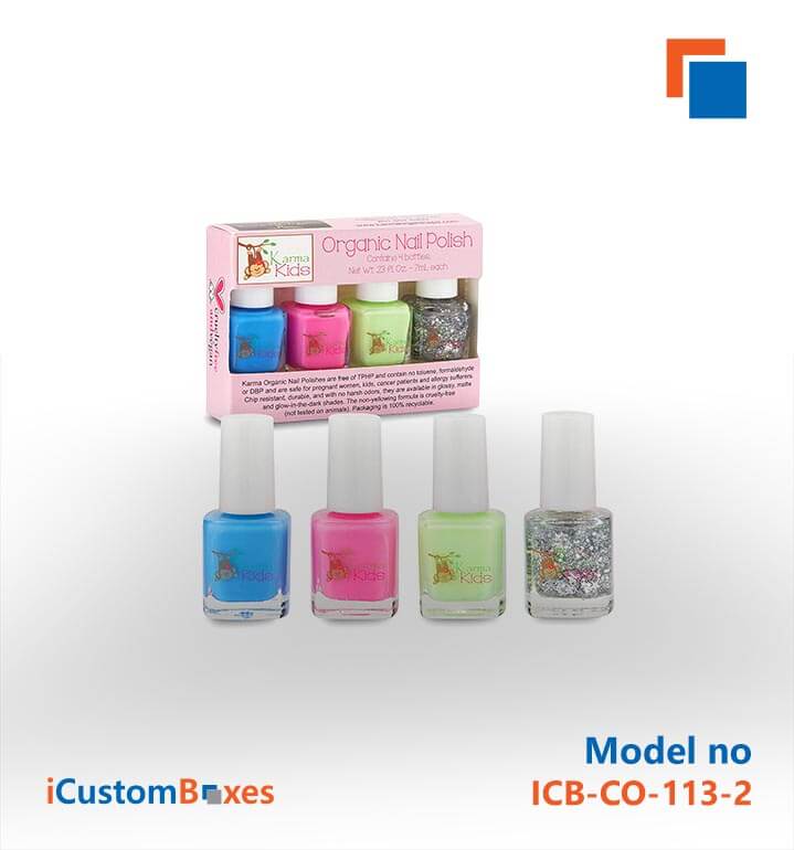 Get Premium Quality Nail Polish boxes Wholesale at iCustomBoxes