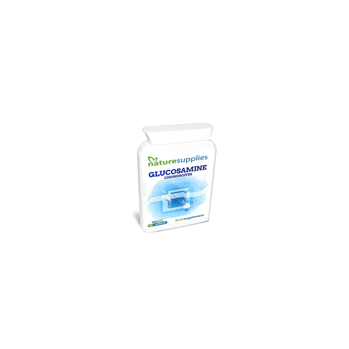 Glucosamine and Chondroitin Capsules 900mg 60 Pack, Glucosamine Sulphate 500mg, Chondroitin Sulphate 400mg Combo Premium