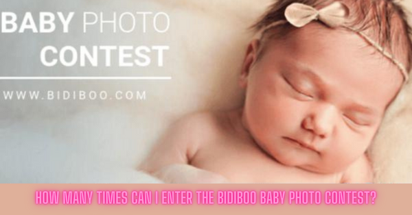 How many times can I enter the Bidiboo Baby Photo Contest?