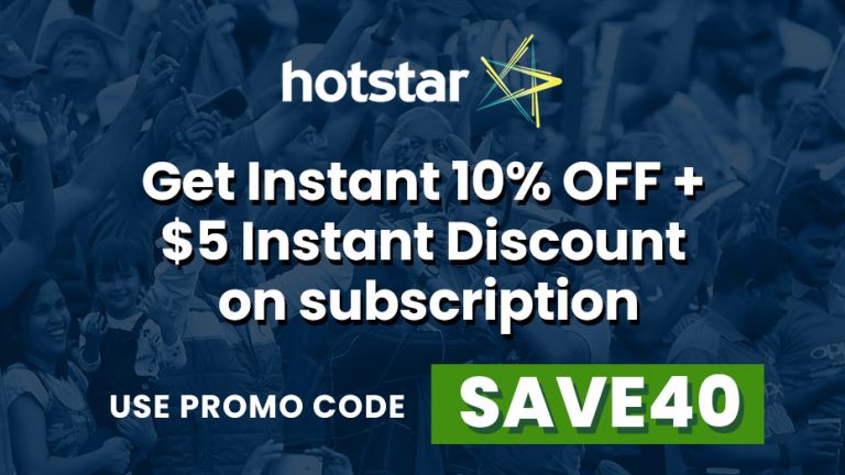 Hotstar Canada Promo Code:- SAVE40 Offer Annual Pack at @ $44.99 Only.