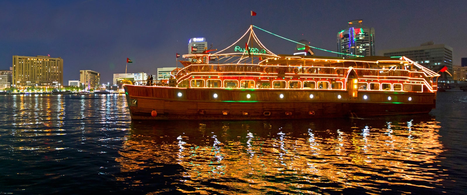 = Dhow Cruise Dubai | Dubai Canal Cruise Dinner | Royal Eagle Tourism