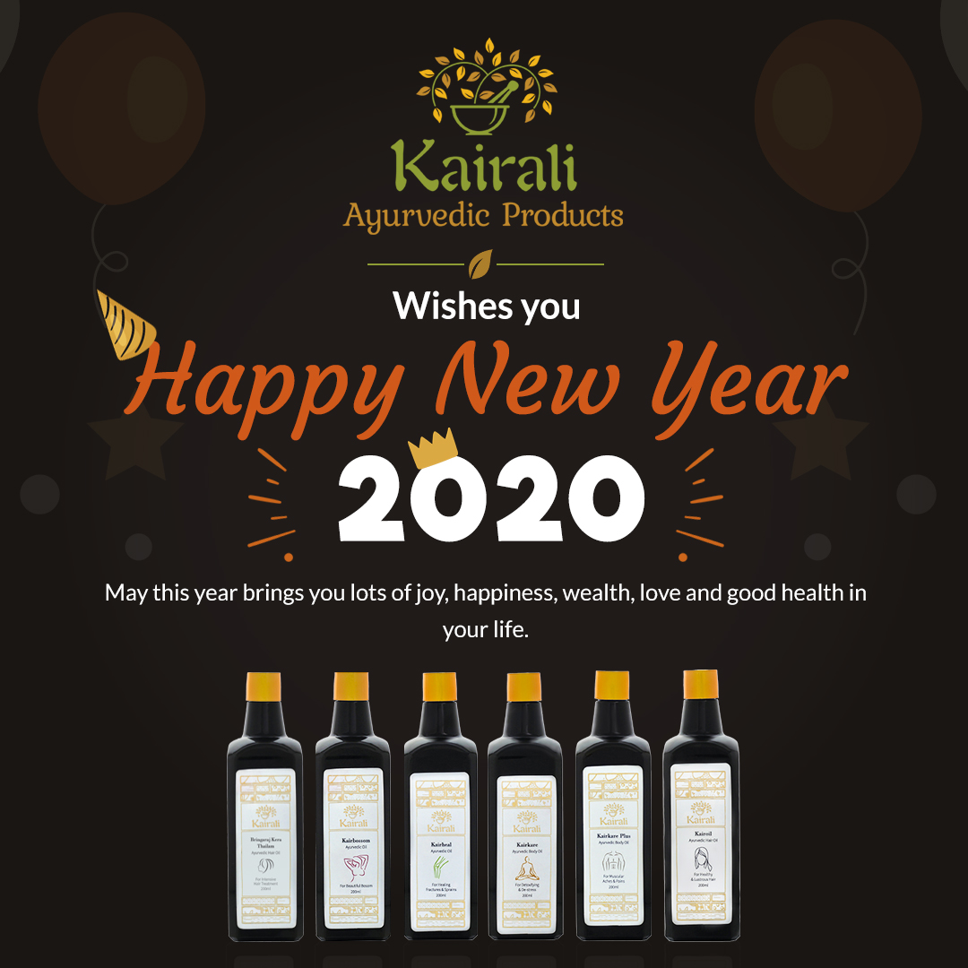 Kairali Ayurvedic Products Wishes You A Very Happy New Year 2020