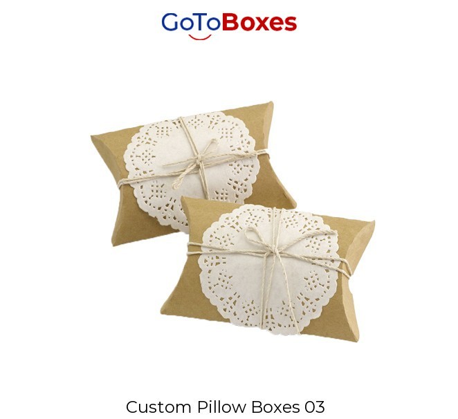 We Offer Free Customizations with Pillow Boxes Wholesale
