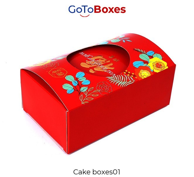 Get Attractive Cake Boxes Wholesale at GoToBoxes