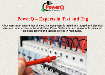 Electrical Testing and Tagging Melbourne