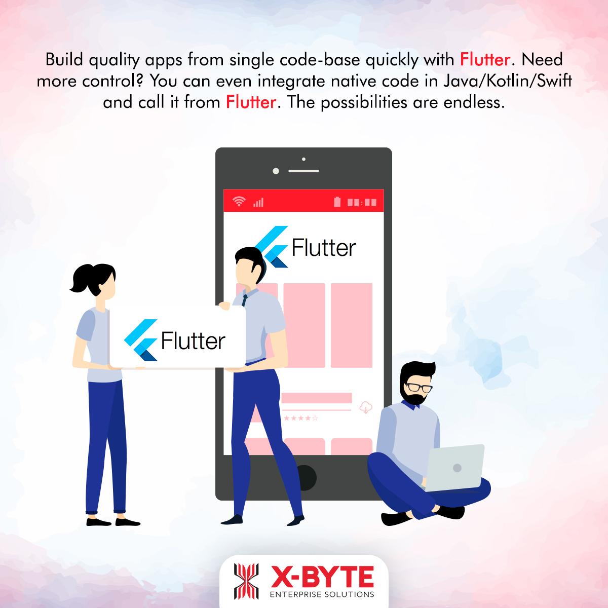 Flutter App Development company in Canada | X-Byte