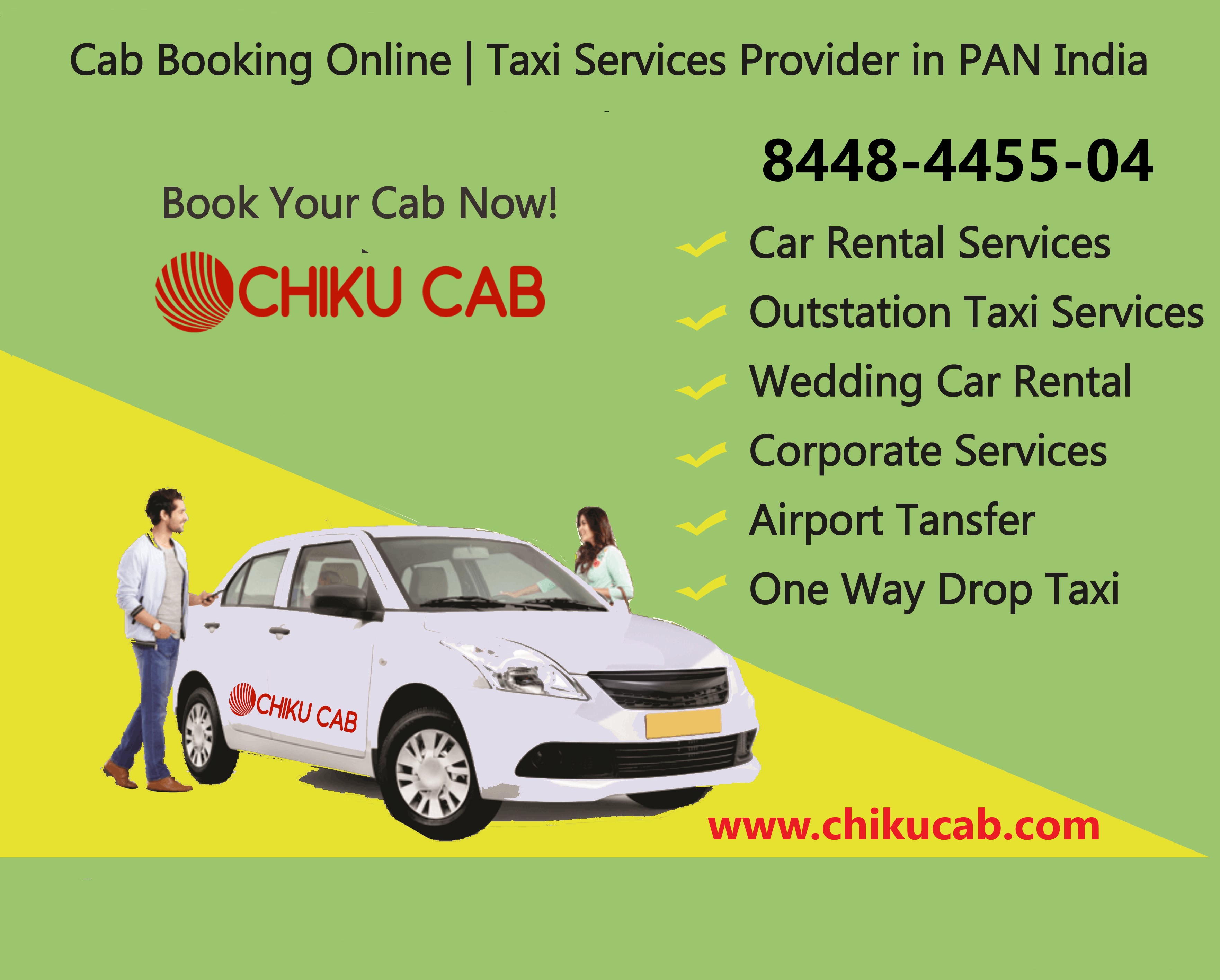 Car Rental Services at various locations in India