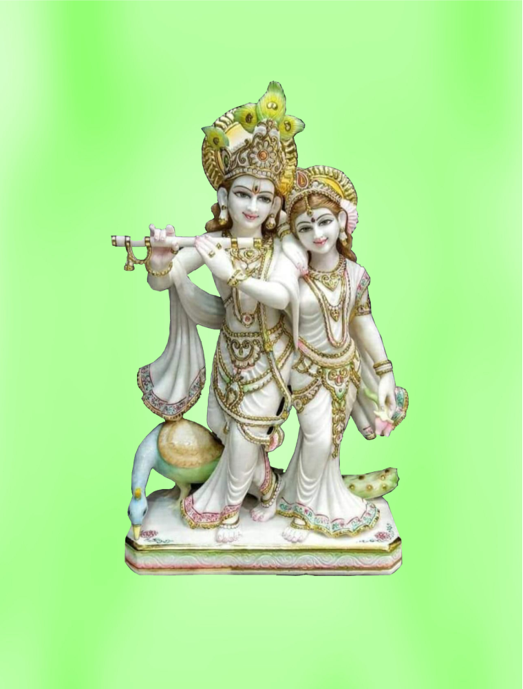 Radhe Krishna Marble Moorti