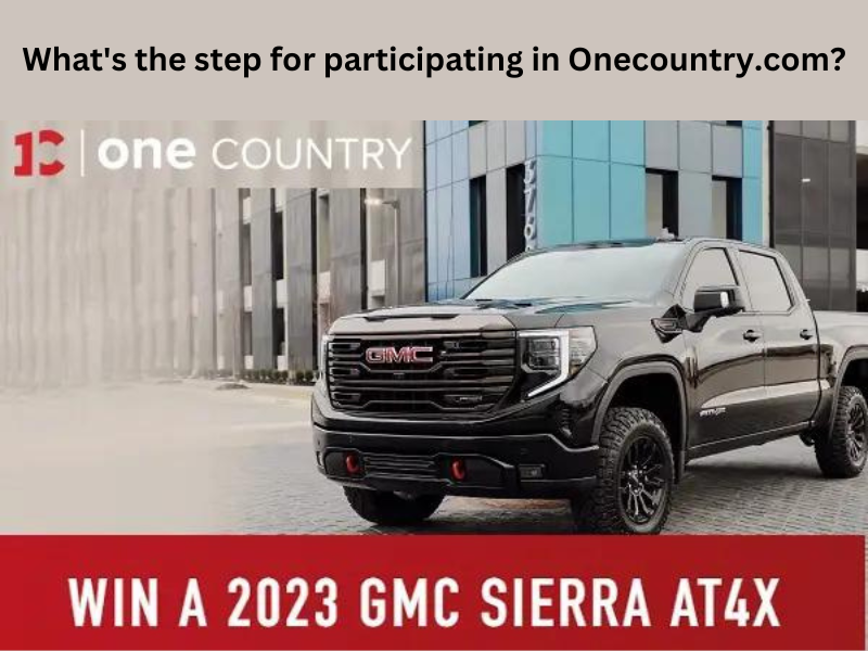 What's the step for participating in Onecountry.com?