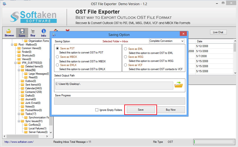 Microsoft Outlook OST to PST Conversion Solution