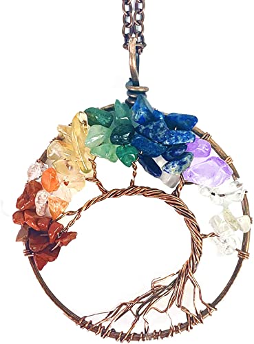 Tree of life birthstone necklace