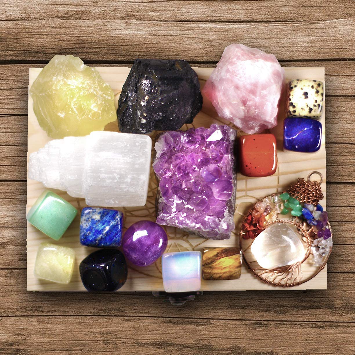 Natural Healing Crystals Set