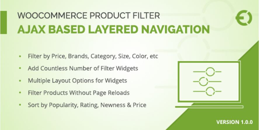 WooCommerce Ajax Product Filter - Extendons