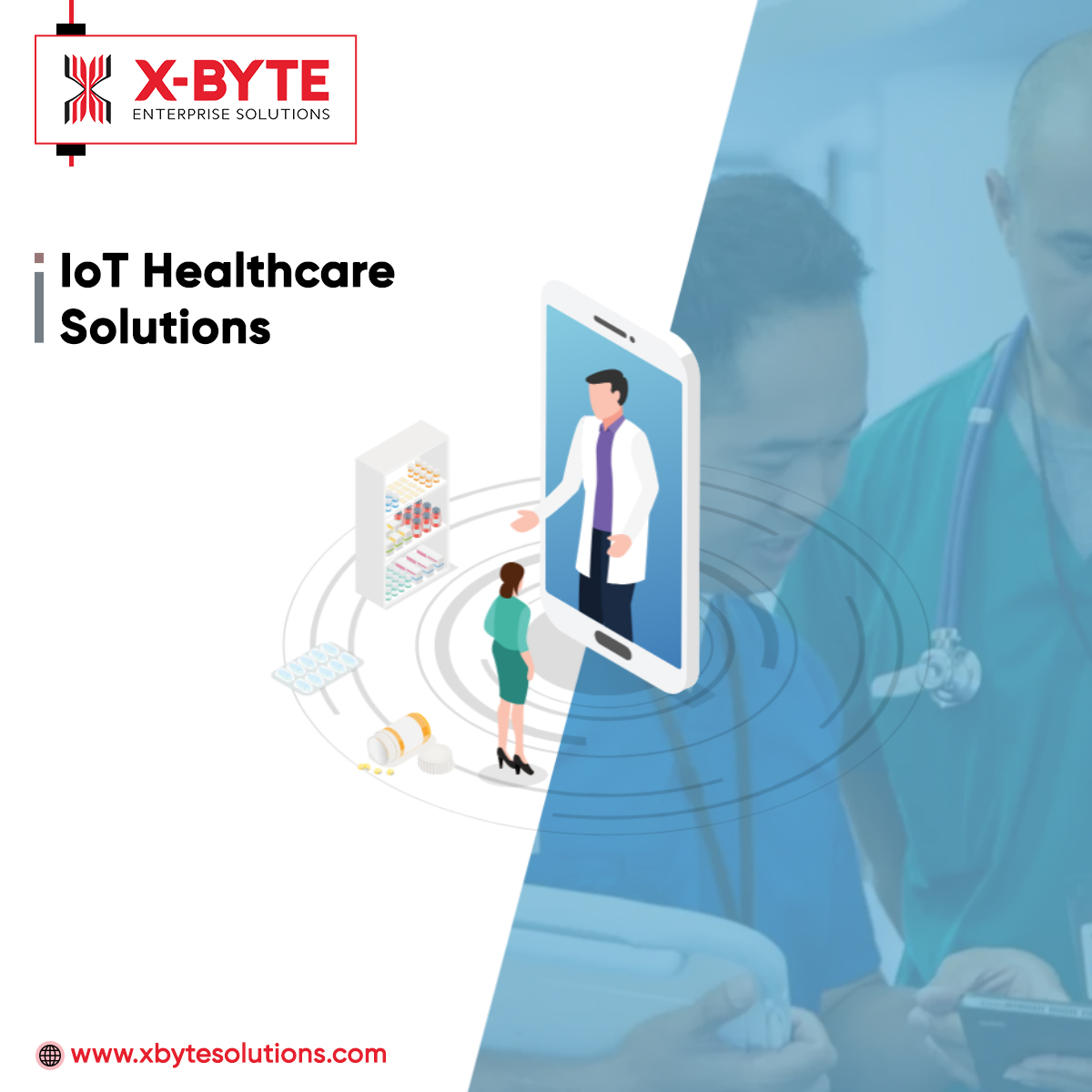 IoT Solutions for Healthcare Industry | Medical Solutions | X-Byte Enterprise Solution