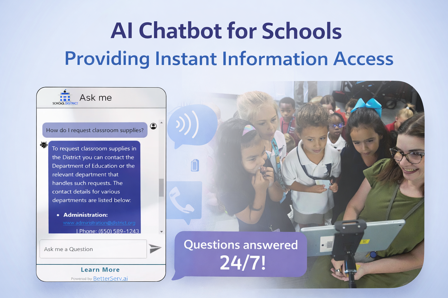 How AI Chatbot Platform for School Districts Delivering Instant Information Access