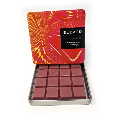 ELEVTD Sativa Rise Chocolate (320mg THC)