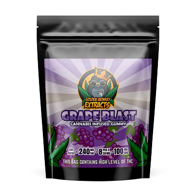 Golden Monkey Extracts – Grape Blast THC:CBD