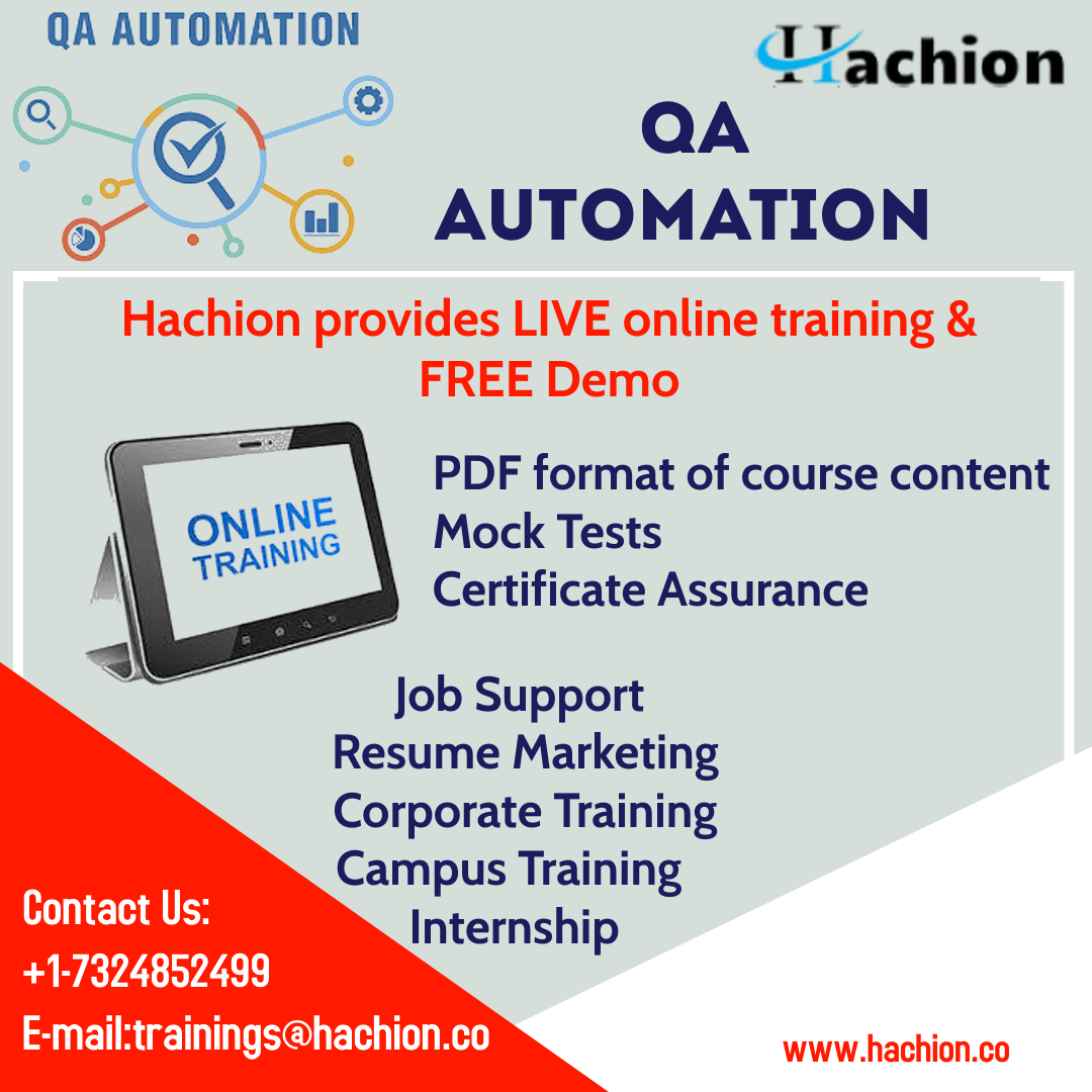 QA automation online training