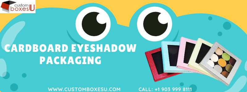 Cardboard eye shadow packaging with Printed logo & Design