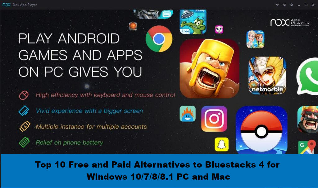 Are there any alternatives to Bluestacks for PC and Mac?