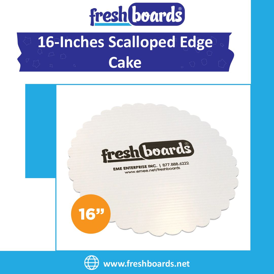 Buy Scalloped Rectangular Cake Boards Online