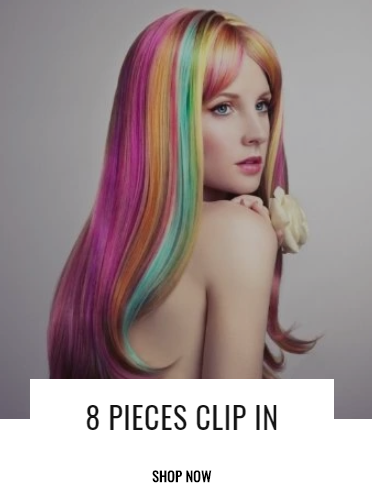 Blue Deep Wave Wig With Bangs