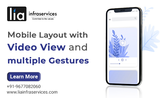 Mobile Single Screen Layout with Video View and Multiple Gestures