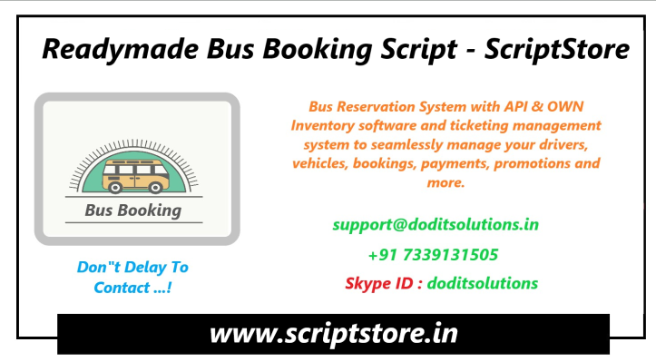 PHP Bus Booking Script - WEBSITE SCRIPTS