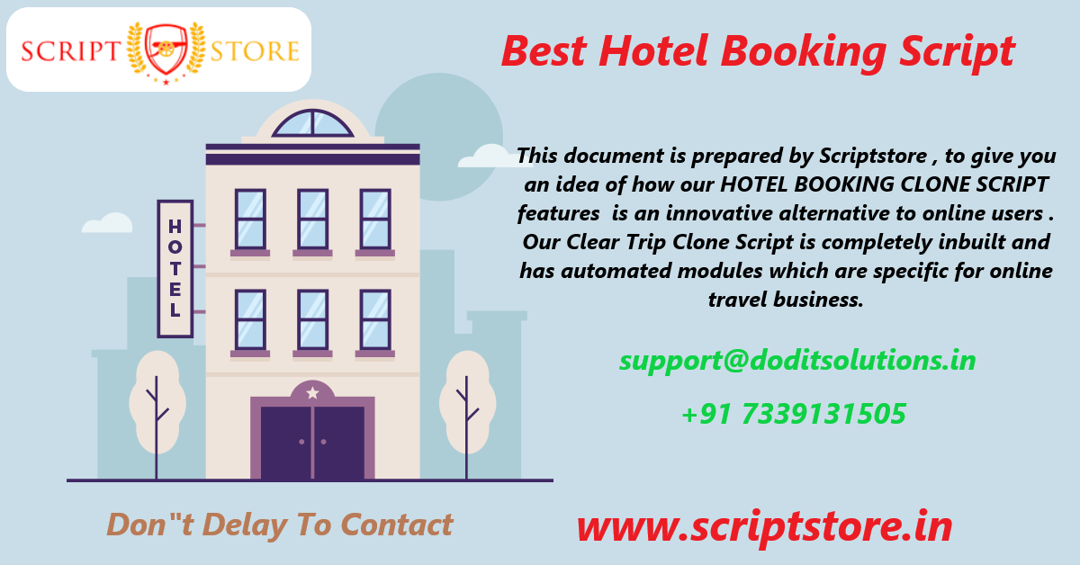 Make My Trip Clone, Online Hotel Booking Script