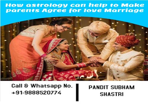 How astrology can help to make parents agree for love marriage