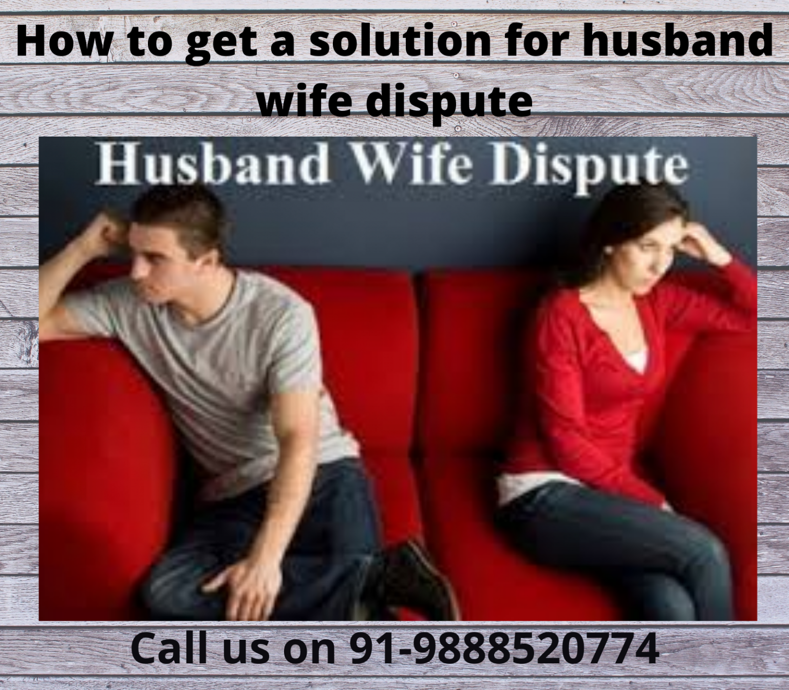 How to get a solution for husband wife dispute