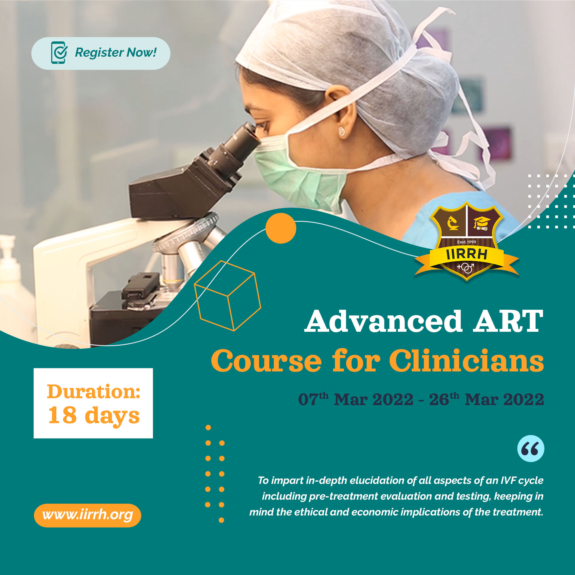 Learning is a continuous process of discovery for life - IIRRH