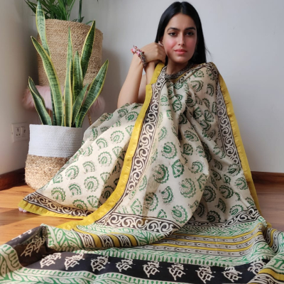 Hand Block Printed Saree: Timeless Elegance Crafted by Aarav Collection