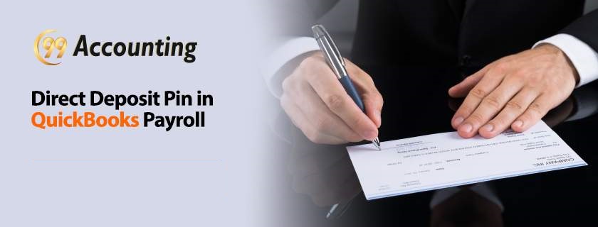 Direct Deposit Pin in QuickBooks Payroll