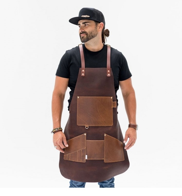 Carpenter Leather Apron | Woodworking Aprons - Leather Lapron