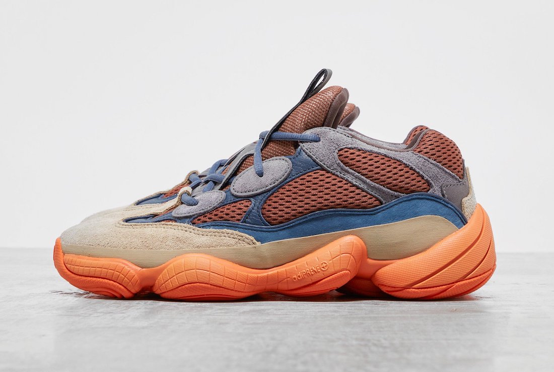 adidas Yeezy 500 Enflame Surfaces in Brown and Orange