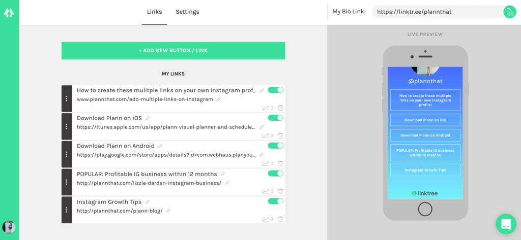 The Many Links for Instagram Game