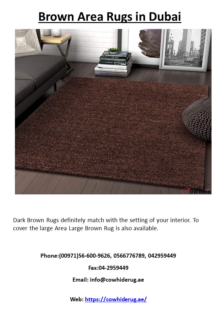 Brown Area Rugs in dubai
