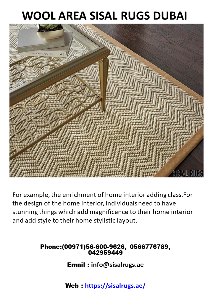 WOOL AREA SISAL RUGS DUBAI