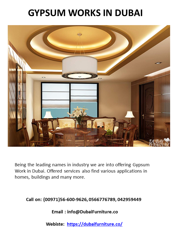 GYPSUM WORKS IN DUBAI