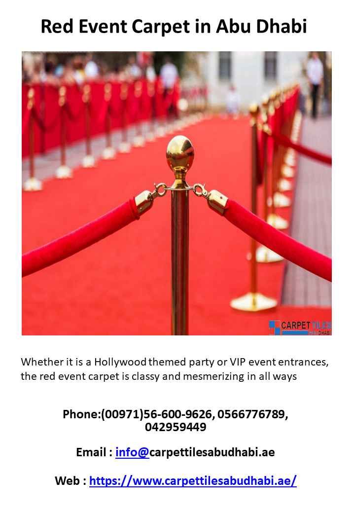 Red Event Carpet in Abu Dhabi