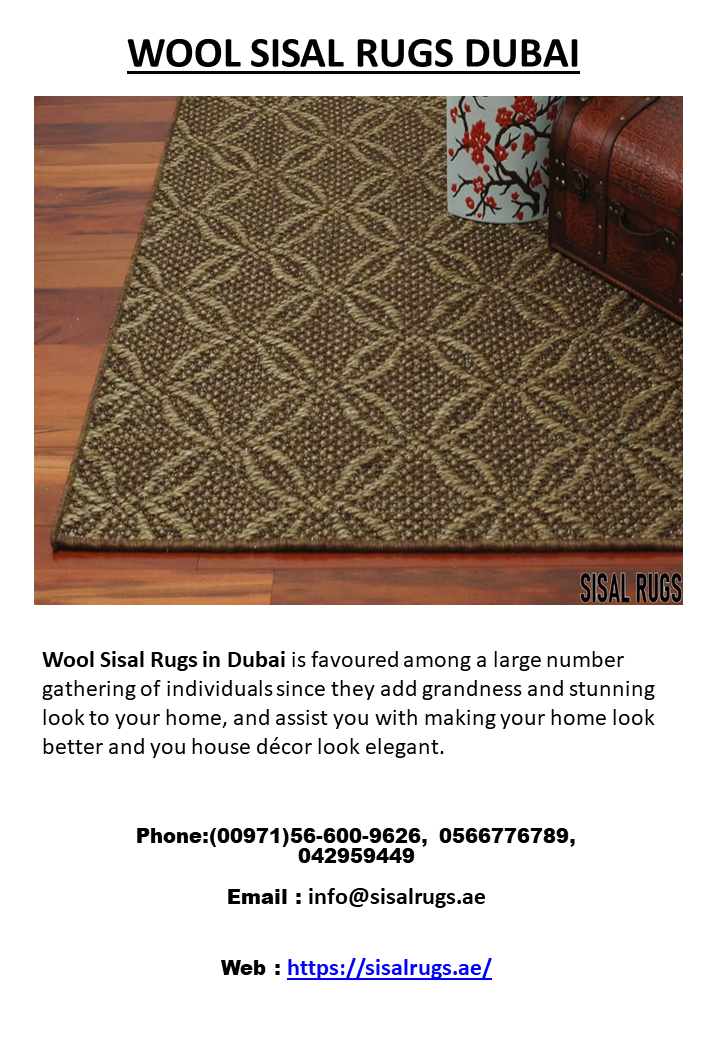 WOOL SISAL RUGS DUBAI