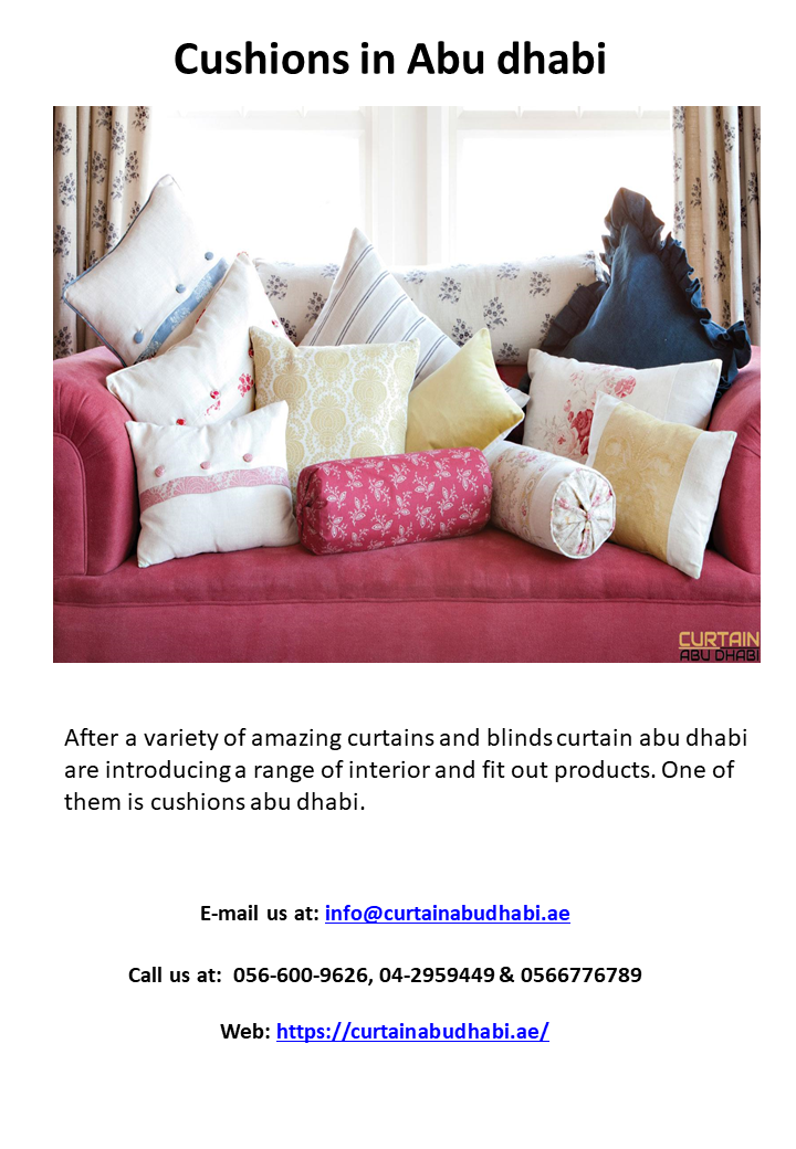 Cushions in abu dhabi