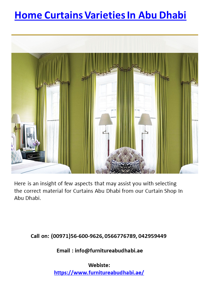 Home Curtains Varieties In Abu Dhabi