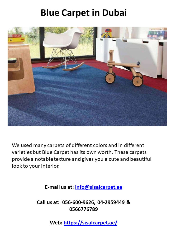 Blue Carpet in Dubai