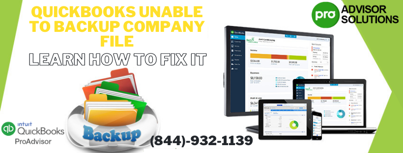 QuickBooks unable to back up company file! get fix instantly