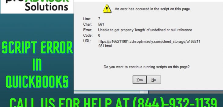 Here's is a Method that will resolve QuickBooks Script Error?
