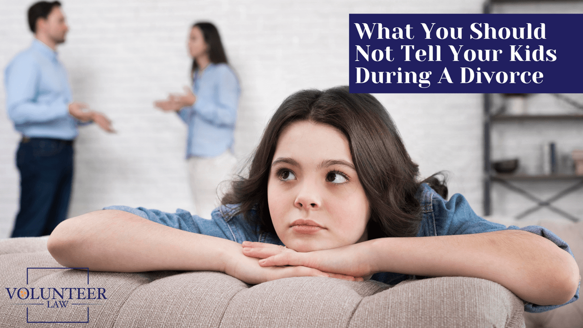 What You Should Not Tell Your Kids During A Divorce