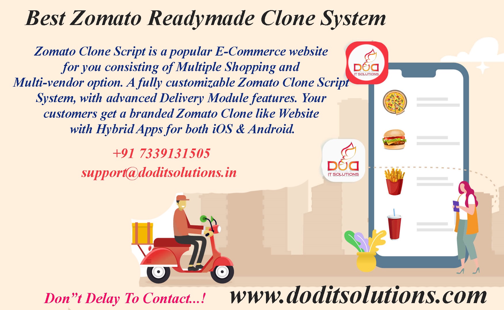 Online Zomoto Clone Readymade System - DOD IT SOLUTIONS