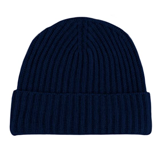 Cashmere Beanie Hat, Navy – Cashmere